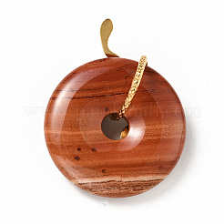 Природные красной яшмы подвески G-E088-01G-01