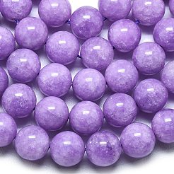Chapelets de perles en jade de malaisie naturelle&nbsp;G-L645-A01-12mm-18