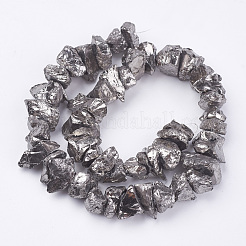 Chapelets de perle de cristal en quartz naturel électroplaqué&nbsp;X-G-F336-06G