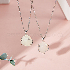 2 шт. 925 полых подвески-кабошона из стерлингового серебра&nbsp;DIY-BC0010-02P