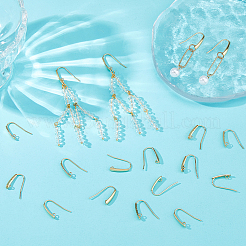 50 шт. крючки для сережек из нержавеющей стали 304&nbsp;STAS-HS0001-14