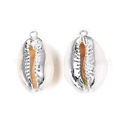 Гальванические подвески из натуральных ракушек каури&nbsp;X-SSHEL-T017-36