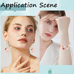 600шт прозрачные акриловые колпачки для бусин&nbsp;FACR-SP0001-01