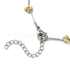 201 bracciali a maglie in acciaio inossidabile per donna&nbsp;BJEW-JB11491