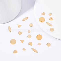 60pcs 6 pendentifs en laiton de style&nbsp;KK-BC0002-08G