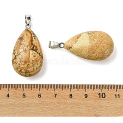 Natur Bildjaspisses Anhänger&nbsp;GG-K002-09J