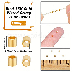 Perline distanziatrici in ottone da 1000 pz&nbsp;KK-BBC0028-01