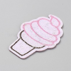 Pailletten-Patches aus Vliesstoff&nbsp;PATC-WH0012-57B