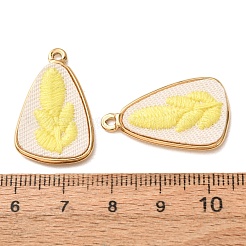 Colgantes bordados en acero inoxidable 304 y tela.&nbsp;FB-CBAFBAF-02G