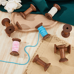 Катушки с деревянными нитками&nbsp;TOOL-WH0518-76A