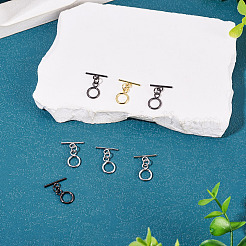 7 Stück Ring-Knebelverschluss aus Messing&nbsp;KK-TADJ0001-22
