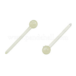 Piccoli orecchini a sfera in plastica&nbsp;EJEW-N022-01D