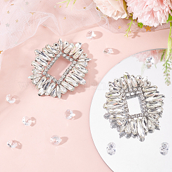 Украшение для обуви из хрусталя и горного хрусталя из сплава&nbsp;DIY-FG0003-75