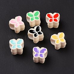 Gummierte Stil Acryl europäischen Perlen&nbsp;SACR-E009-05