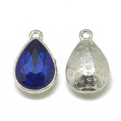 Legierung Glas-Anhänger&nbsp;PALLOY-T028-10x14mm-11