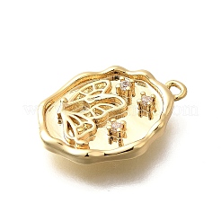 Латунные микро проложить кубического циркония подвески&nbsp;KK-Q035-16C-G