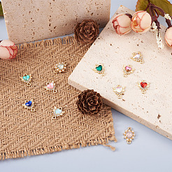 20 шт. 10-цветные соединительные звенья из цинкового сплава&nbsp;ALRI-MP0001-01