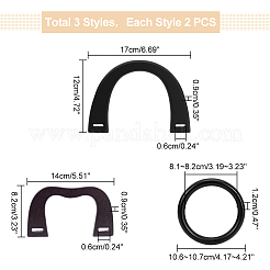 6 шт. 3 деревянных ручки для сумок&nbsp;FIND-WR0008-38