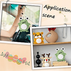 1 Set Elch/Tiger/Frosch DIY-Stricksets für Anfänger&nbsp;DIY-SC0026-48