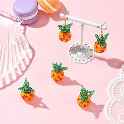 Подвески из нейлоновой проволоки и стеклянных бусин ручной работы&nbsp;PALLOY-CJ00107