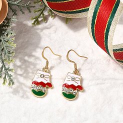 6 пара сережек-подвесок из сплава с эмалью&nbsp;EJEW-JE06605