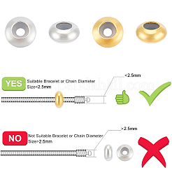 100шт 2 цвета латунные дистанционные бусины&nbsp;FIND-UN0015-57