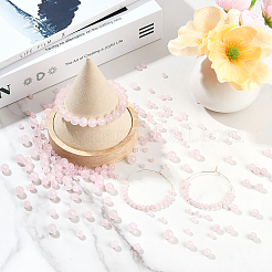 200 шт. нити круглых бусин из натурального розового кварца&nbsp;G-SP0001-19A