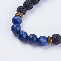 Nylon regolabile bracciali intrecciati cavo di perline&nbsp;BJEW-F308-57C