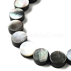 Нити бусин из натуральной черной ракушки для губ&nbsp;BSHE-D300-05-10mm