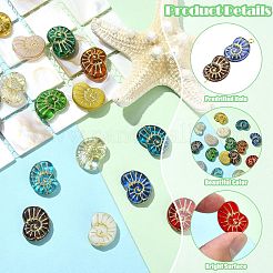 16шт 16 цвета бусины лэмпворк ручной работы&nbsp;LAMP-CJ0002-82