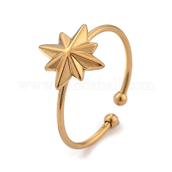 Открытое кольцо-манжета из нержавеющей стали Star 304 для женщин&nbsp;RJEW-M049-03G