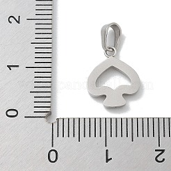 Anhänger aus 304 Edelstahl mit Mikropflaster und Zirkonia&nbsp;STAS-Z107-04P-05