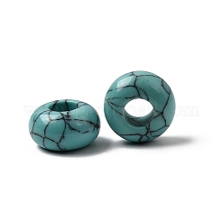 Perline europee di grandi dimensioni del turchese sintetico&nbsp;X-G-Q442-15