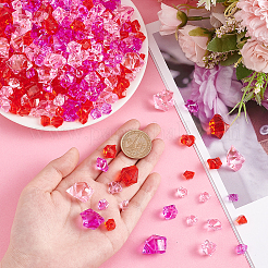 510шт 9 стиля прозрачные акриловые бусины&nbsp;OACR-GA0001-06