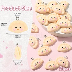 Подвески из непрозрачной смолы 20 шт.&nbsp;RESI-YW0004-50