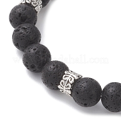 Браслеты из бусин из натуральной лавы&nbsp;BJEW-JB13066