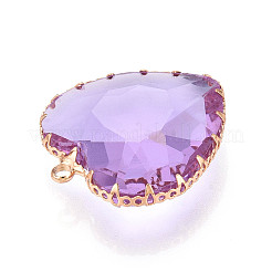 Прозрачные стеклянные подвески&nbsp;KK-N283-01H-G