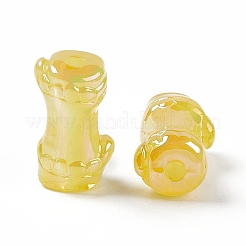 УФ-покрытие радужными переливающимися акриловыми бусинами&nbsp;PACR-M003-06D