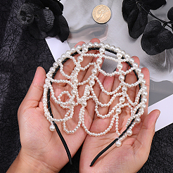1 x Haarband mit Kunstperlen für Damen&nbsp;AJEW-CY0001-98