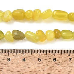 Naturelles d'olive jade perles brins&nbsp;GG-CBA9392-22
