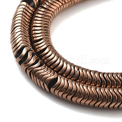 Fili di perline di ematite sintetica non magnetica elettrolitica&nbsp;G-B132-A01-01