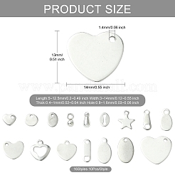 160 шт. 16 стиля цепных ушек из нержавеющей стали 304&nbsp;FIND-CJ0004-88