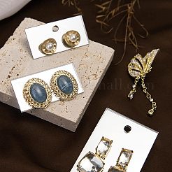 4 espositore per orecchini in acrilico in 2 stili con carta da appendere&nbsp;EDIS-FG0001-42