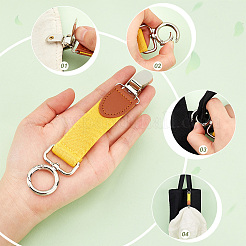 Ahademaker 6 шт. 6 цвета сплав и железный зажим для шляпы для путешествий&nbsp;AJEW-GA0004-62B