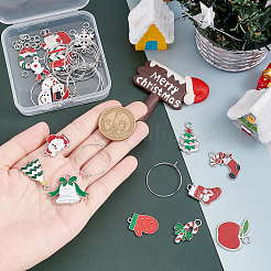 Bausätze zum Selbermachen von Weinglasanhängern für Weihnachten&nbsp;DIY-SC0018-89