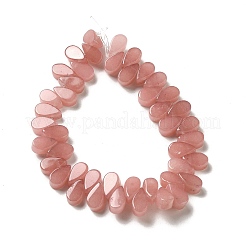 Fili di perle sintetiche di quarzo fragola&nbsp;G-B064-B51