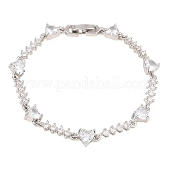 Pulseras de cadena con eslabones en forma de corazón&nbsp;KK-CBA68DA-10P-01
