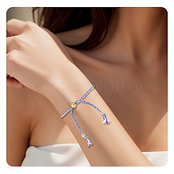 24шт 12 цвета плетеный полиэстеровый шнур в стиле бохо для изготовления браслета&nbsp;MAK-SP0001-10