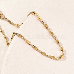 Bracelets à maillons cubiques en acier inoxydable 304 pour femmes&nbsp;BJEW-G790-04G