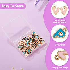 78pcs 26 Arten Legierungs-Emaille-Charms&nbsp;ENAM-TA0003-52